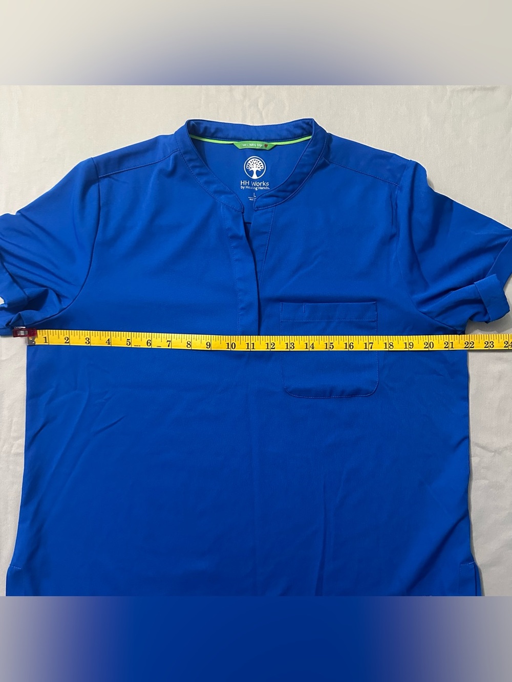 HH Works Healing Hands Scrubs Set L Royal Blue Macy Top Rhea Jogger Megan Jacket - Picture 14 of 16